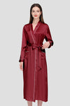 Mulberry Silk Belted Classy Nightgown