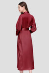 Mulberry Silk Belted Classy Nightgown