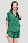 Mulberry Silk Hemd Trimmed Silk Pajama Set