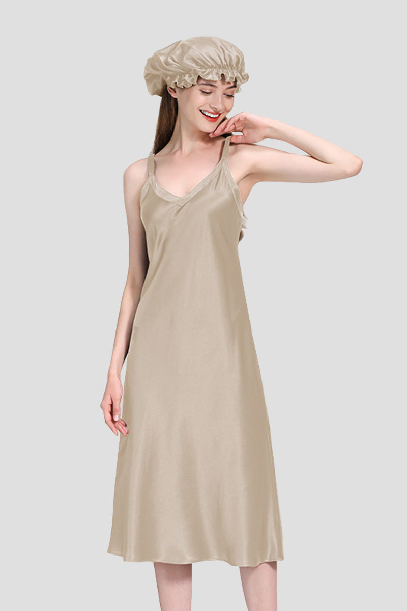 Mulberry Silk Elegant Night Dress